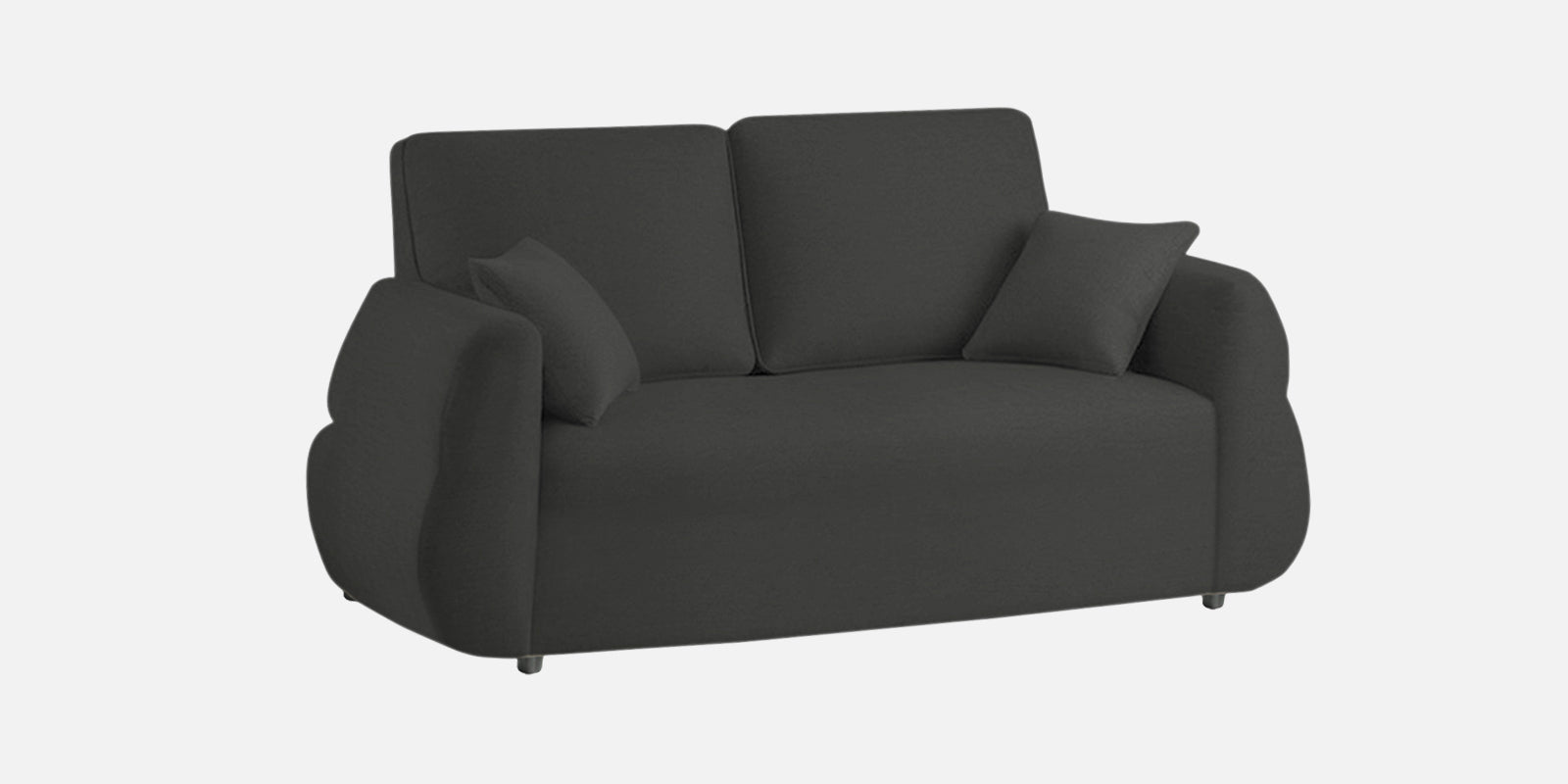 Jack Fabric 2 Seater Sofa In Charcoal Grey Colour