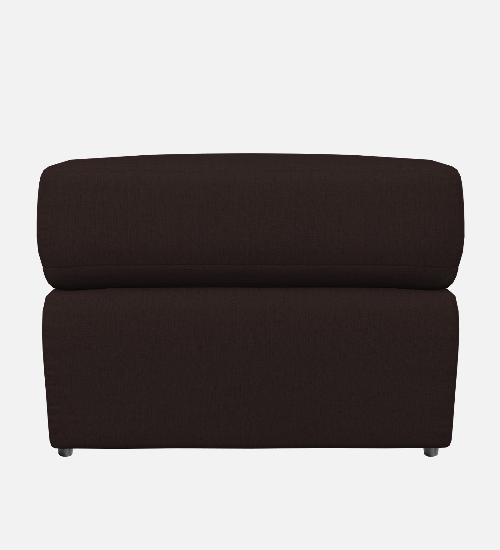 Penny Fabric Storage Ottoman In Cara Brown Colour