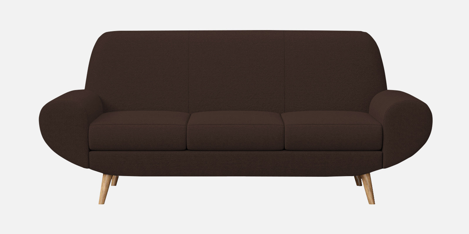 Jessy Fabric 3 Seater Sofa in Coffee Brown Colour