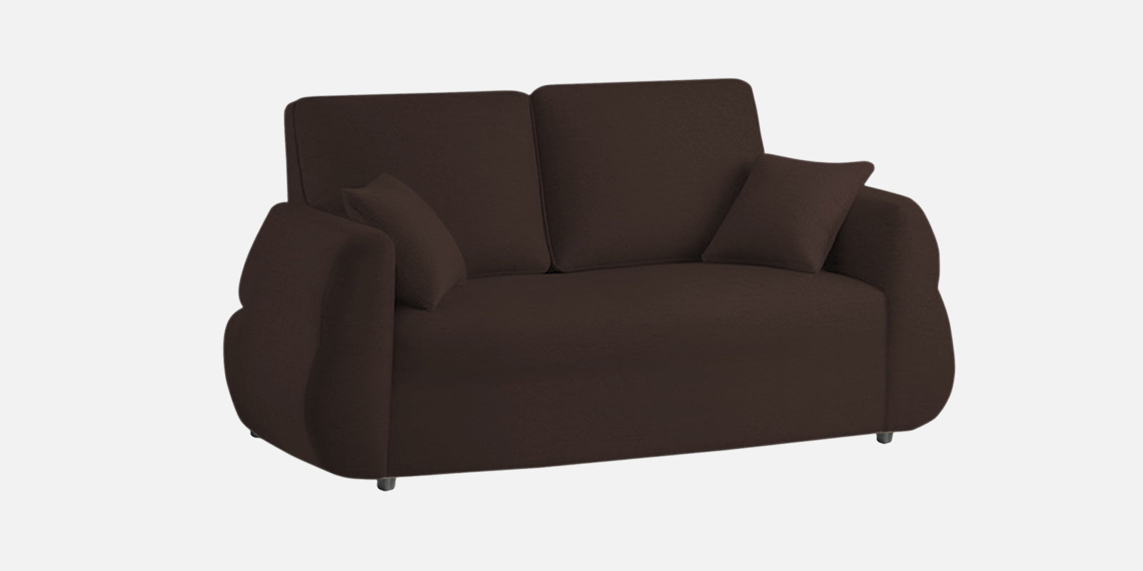 Jack Fabric 2 Seater Sofa In Coffee Brown Colour