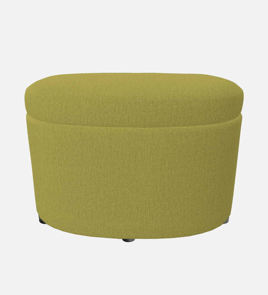Ruggy Fabric Ottoman In Parrot Green Colour With Storage - Febonic Living