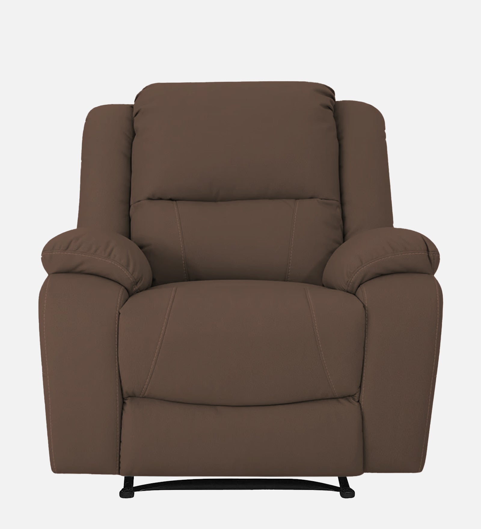 Adley Fabric Manual 1 Seater Recliner In Ginger Brown Colour