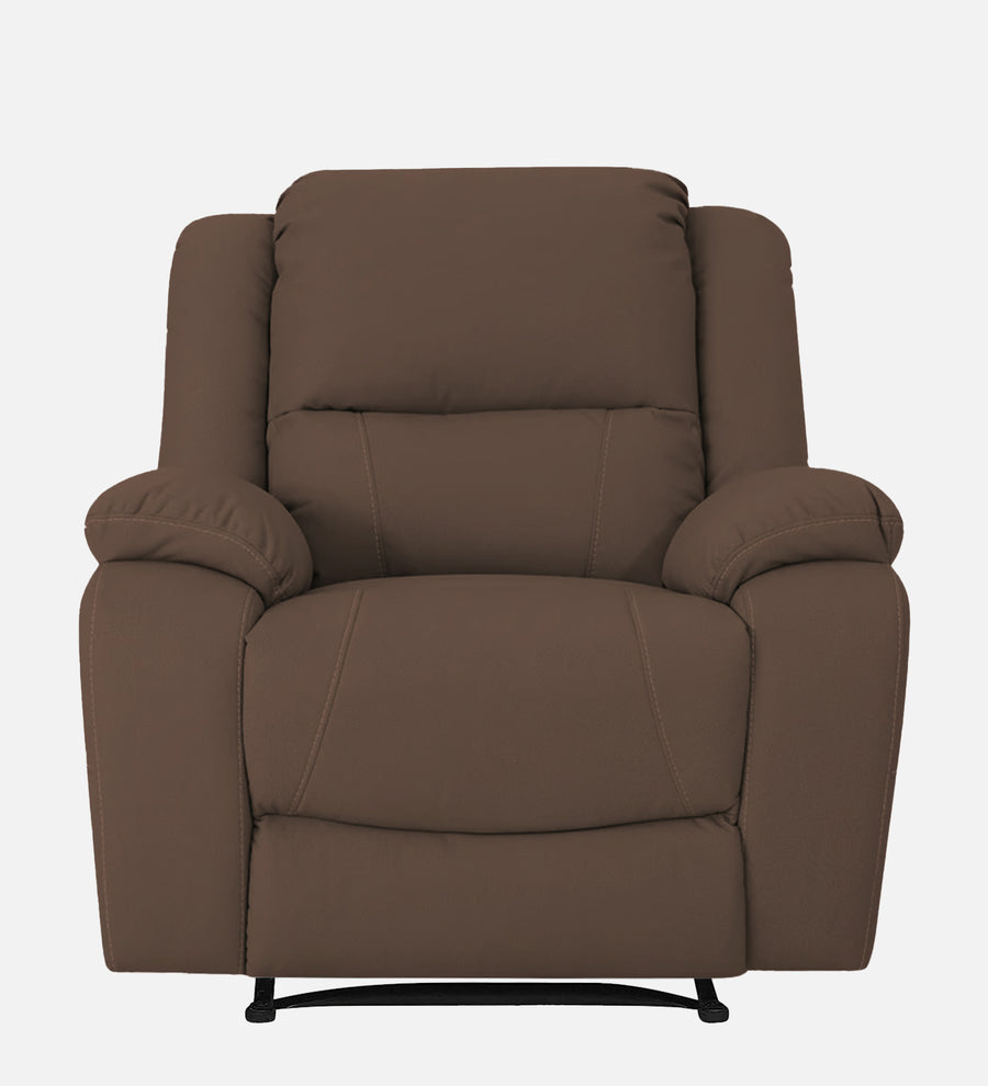 Adley Fabric 1 Seater Motorized Recliner In Ginger Brown Colour - Febonic Living