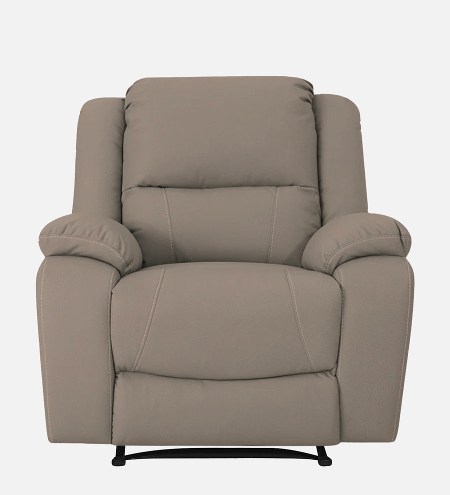 Adley Fabric 1 Seater Motorized Recliner In Khaki Beige Colour - Febonic Living