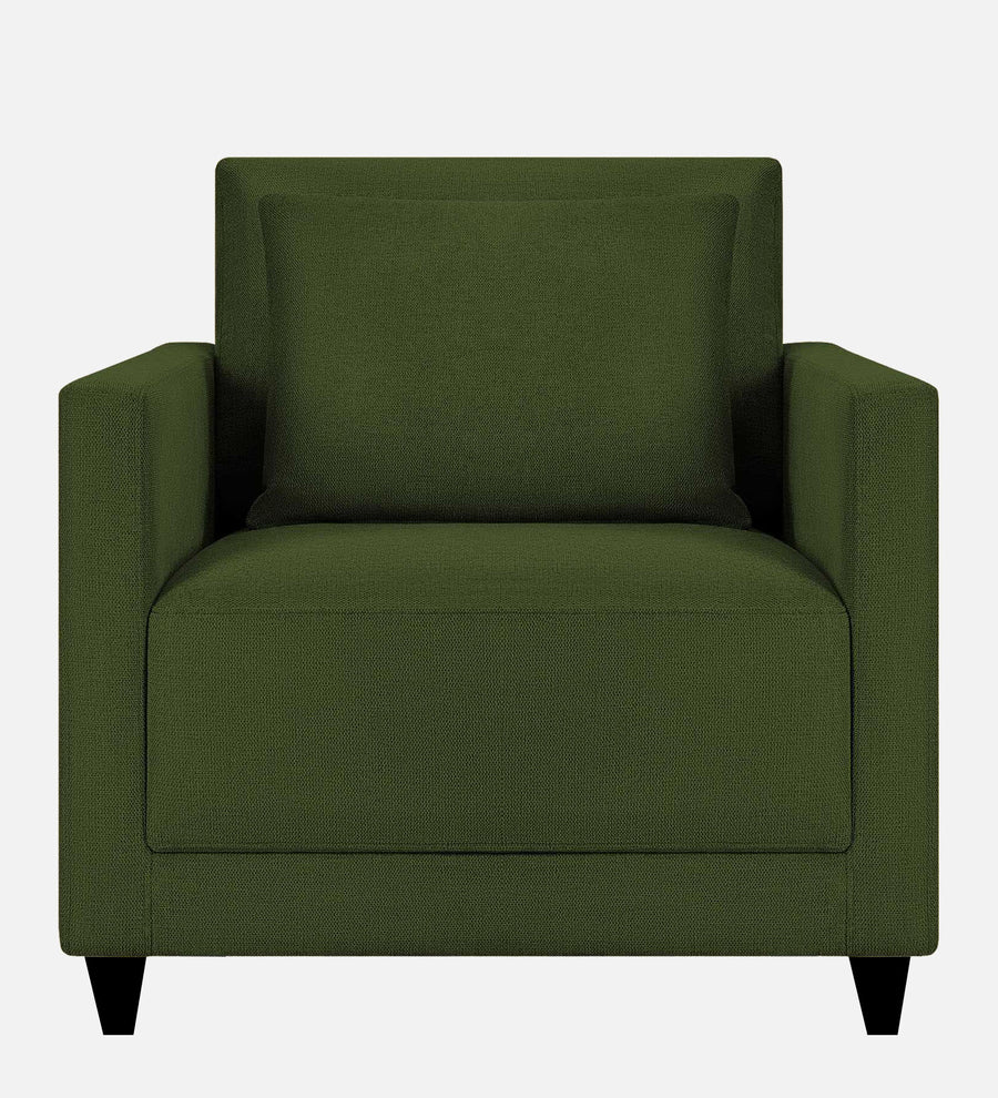 Kera Fabric 1 Seater Sofa In Olive Green Colour - Febonic Living