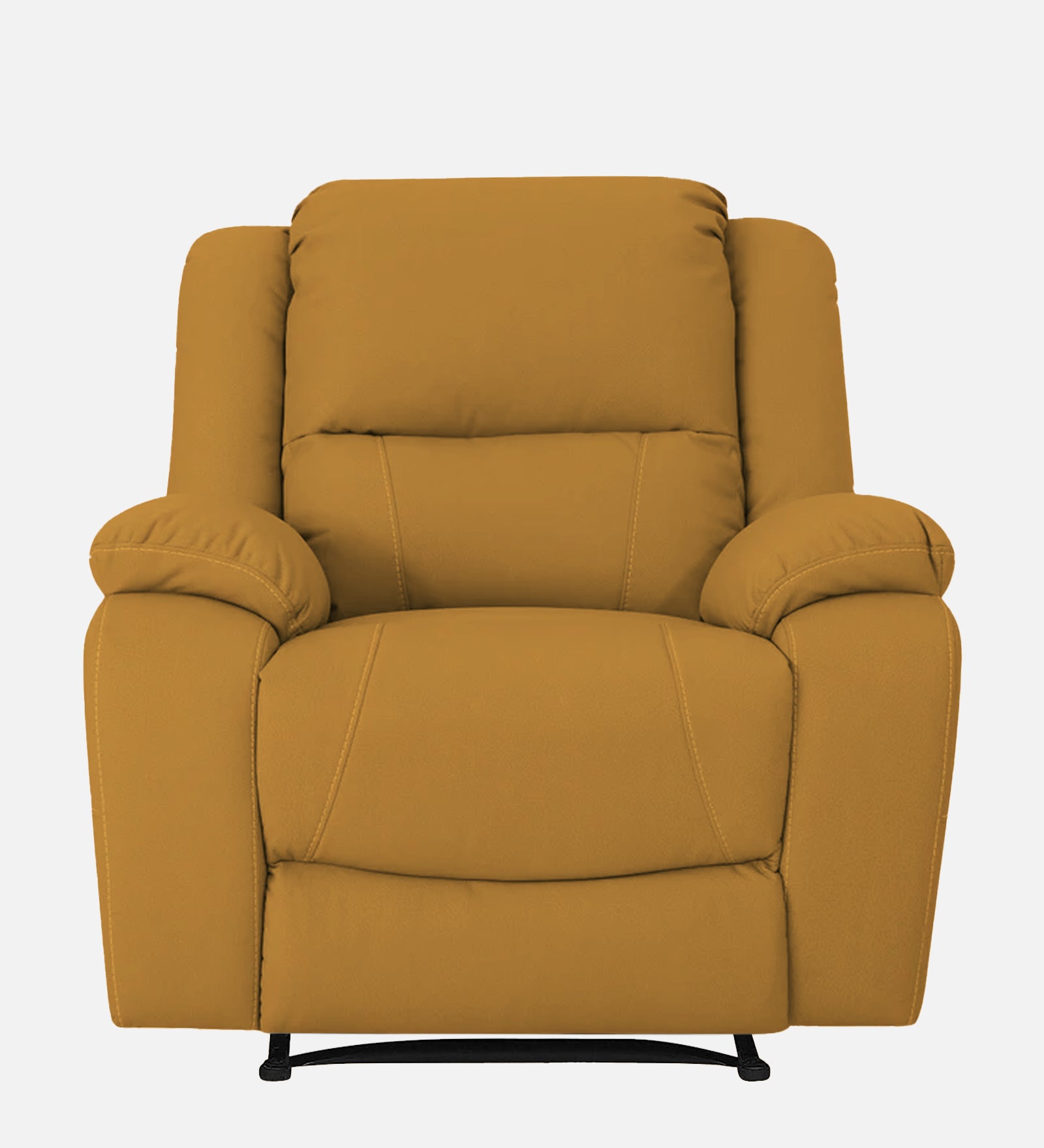 Adley Fabric Manual 1 Seater Recliner In Blush Yellow Colour