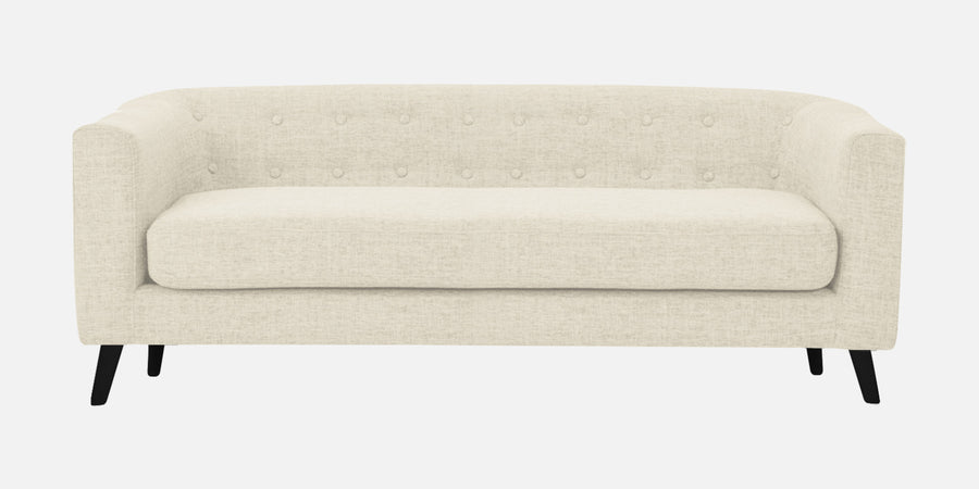 Casper Fabric 3 Seater Sofa In Ivory Cream Colour - Febonic Living