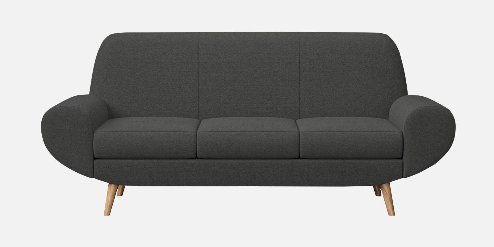 Jessy Fabric 3 Seater Sofa in Charcoal Grey Colour