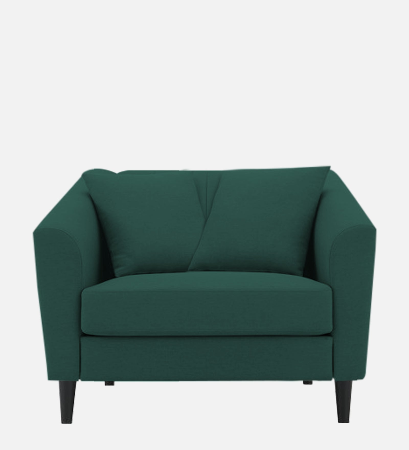 Polon Fabric 1 Seater Sofa In Sage Green Colour