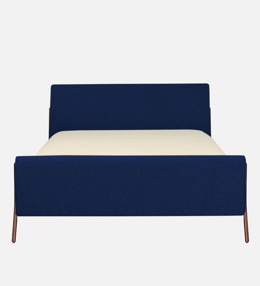 Catla Fabric Upholstered Queen Size Bed In Royal Blue Colour - Febonic Living