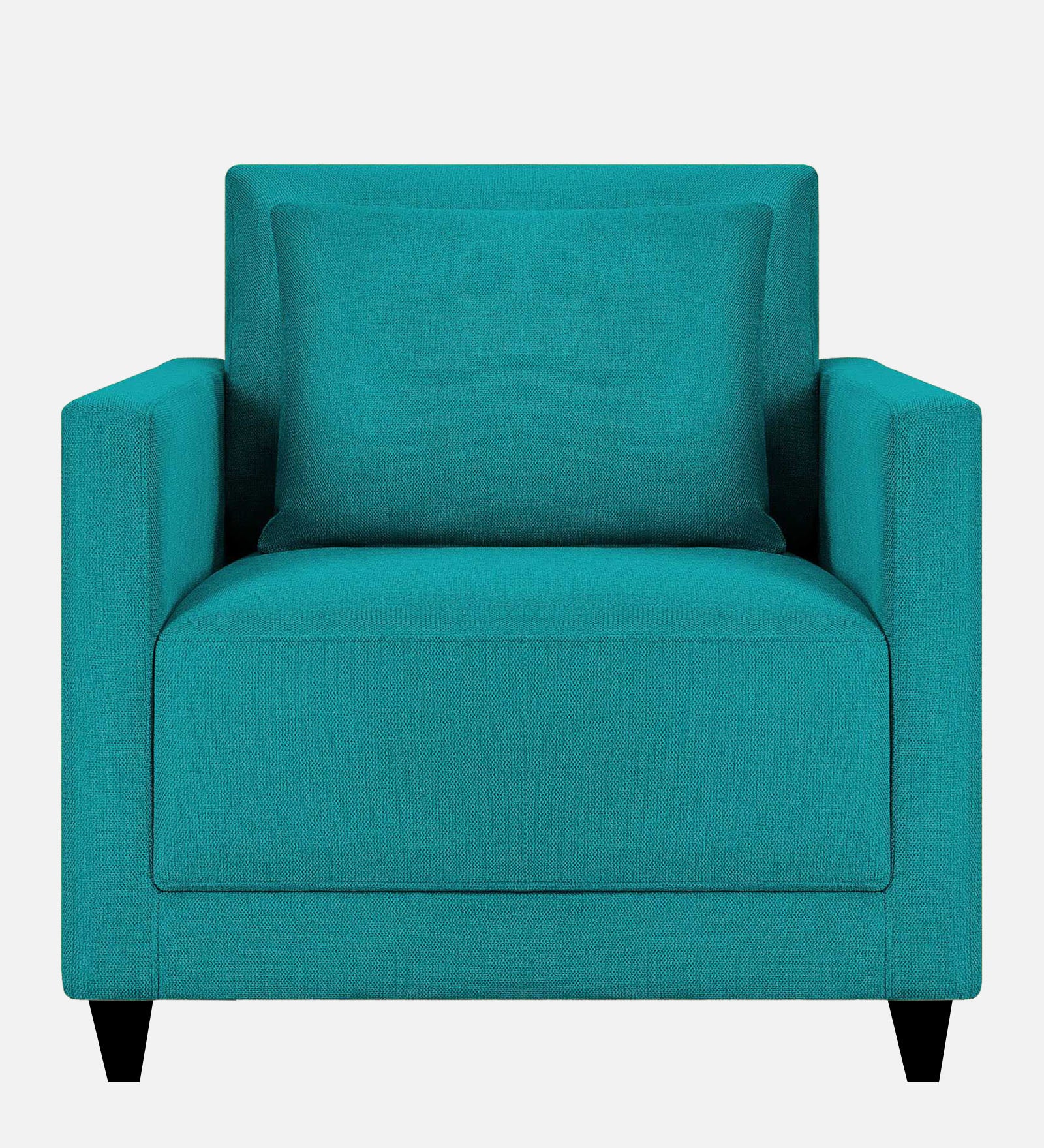 Kera Fabric 1 Seater Sofa in Sea green Colour