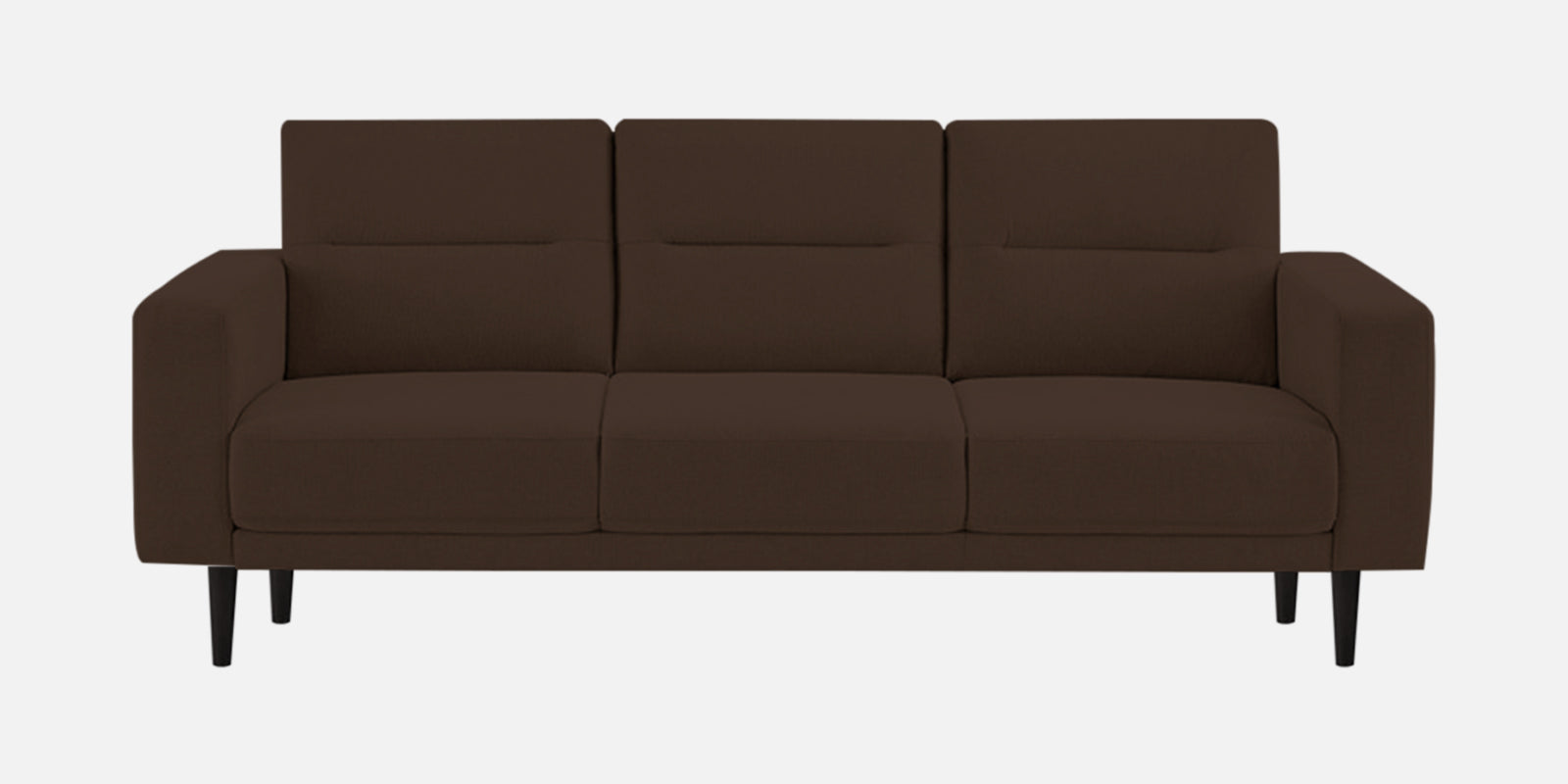 Harbel Fabric 3 Seater Sofa In Cidar Brown Colour