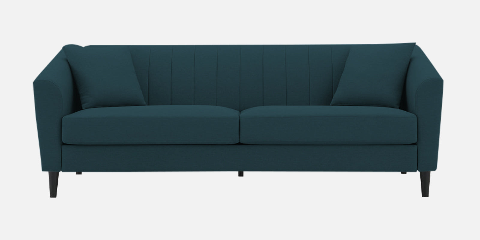 Polon Fabric 3 Seater Sofa In Harbour Blue Colour