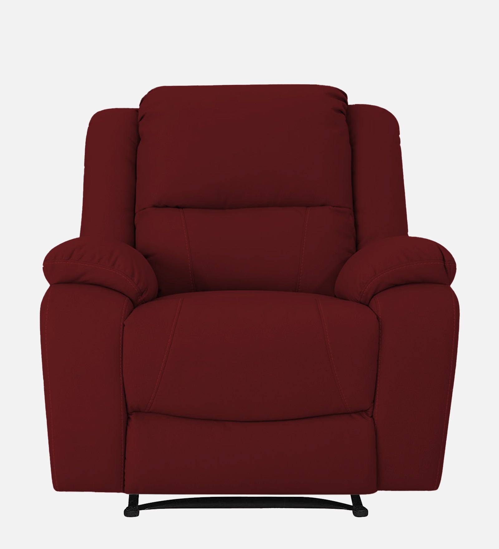 Adley Fabric Manual 1 Seater Recliner In Corel Red Colour