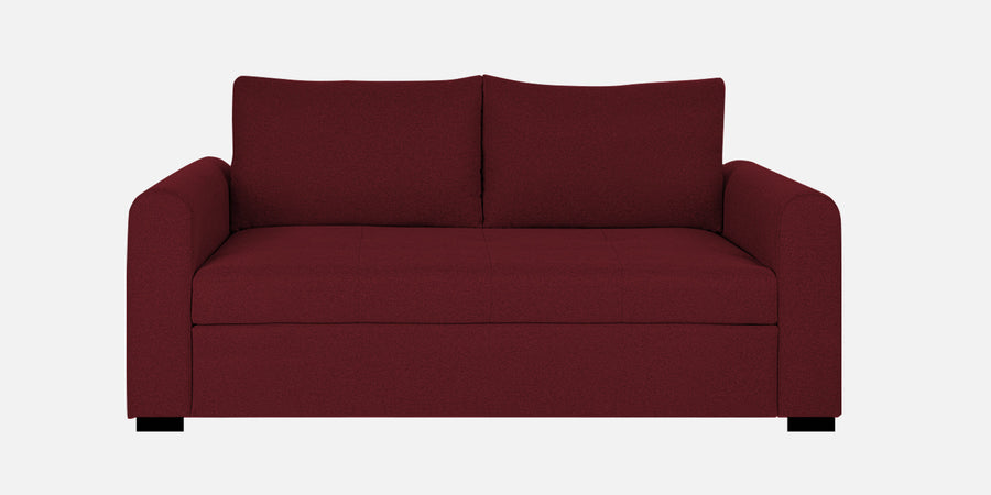 Sigma Fabric 2 Seater Sofa In Blood Maroon Colour - Febonic Living