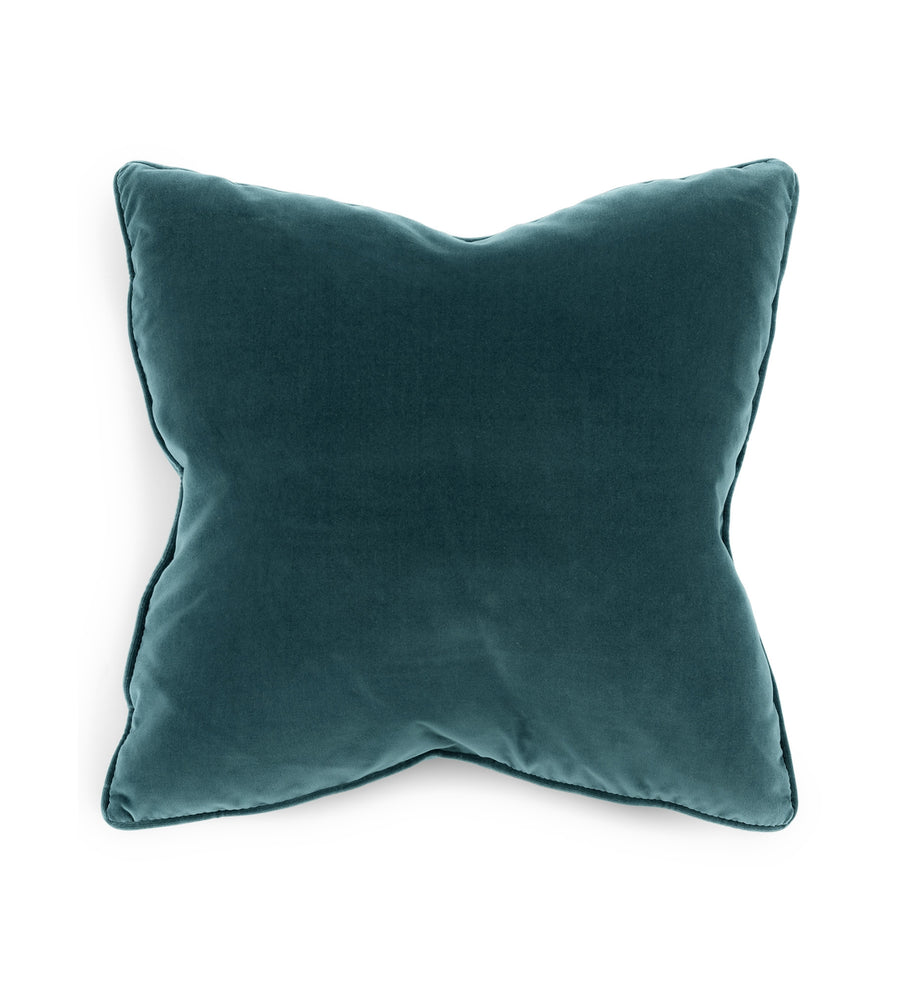 Lucca Velvet 20X20 Inches Cushion Covers Pack Of 2 In Oxford Blue Colour - Febonic Living