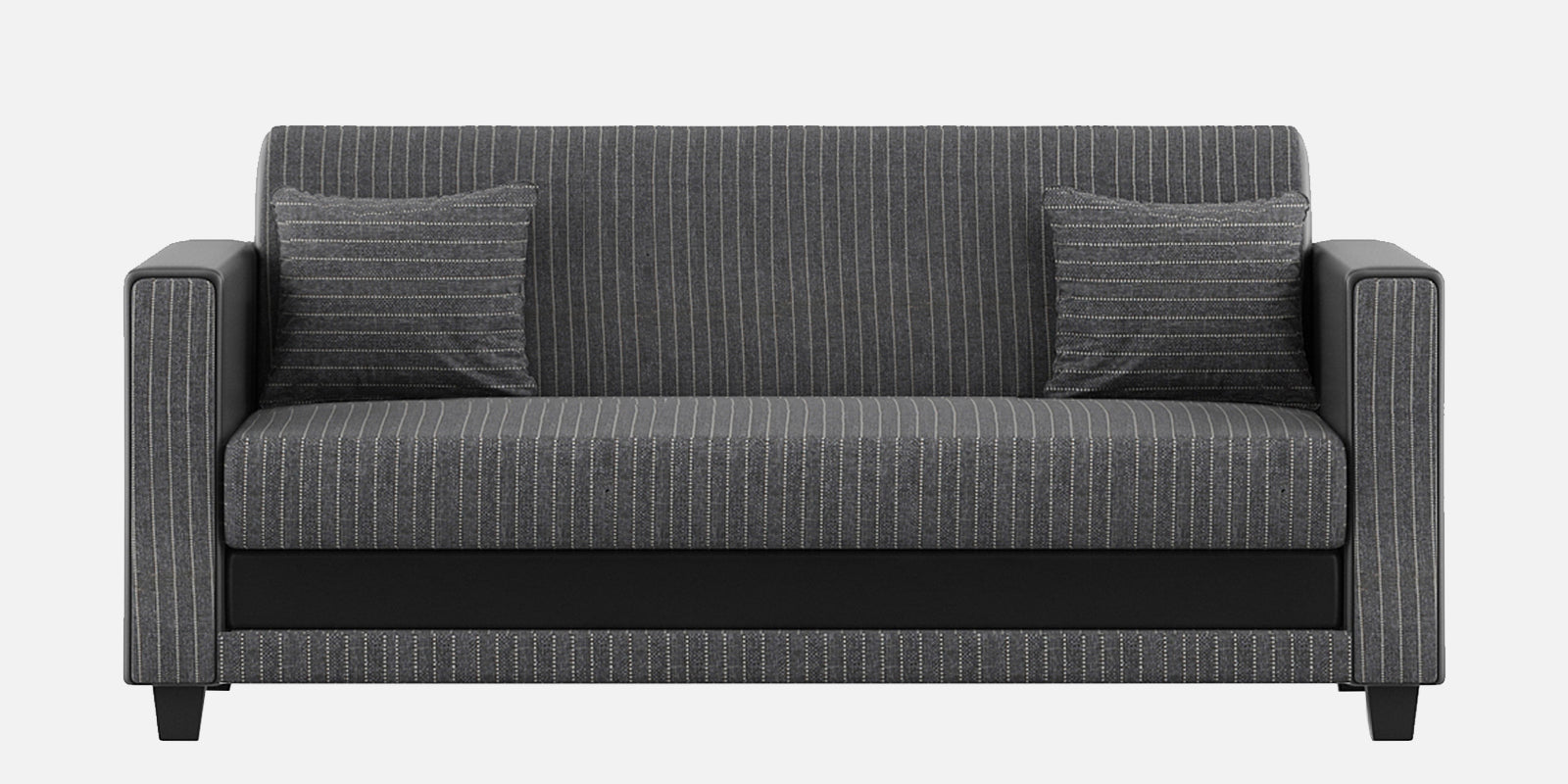 Juno Fabric 3 Seater Sofa in Lama Black Colour