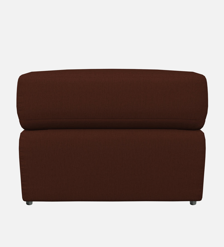 Penny Fabric Ottoman In Coffee Brown Colour With Storage - Febonic Living