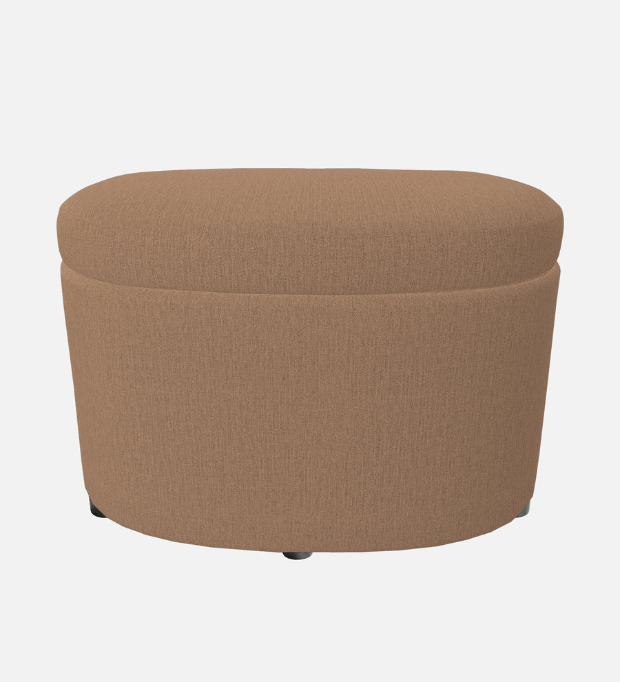 Ruggy Fabric Ottoman In Cookie Beige Colour With Storage - Febonic Living