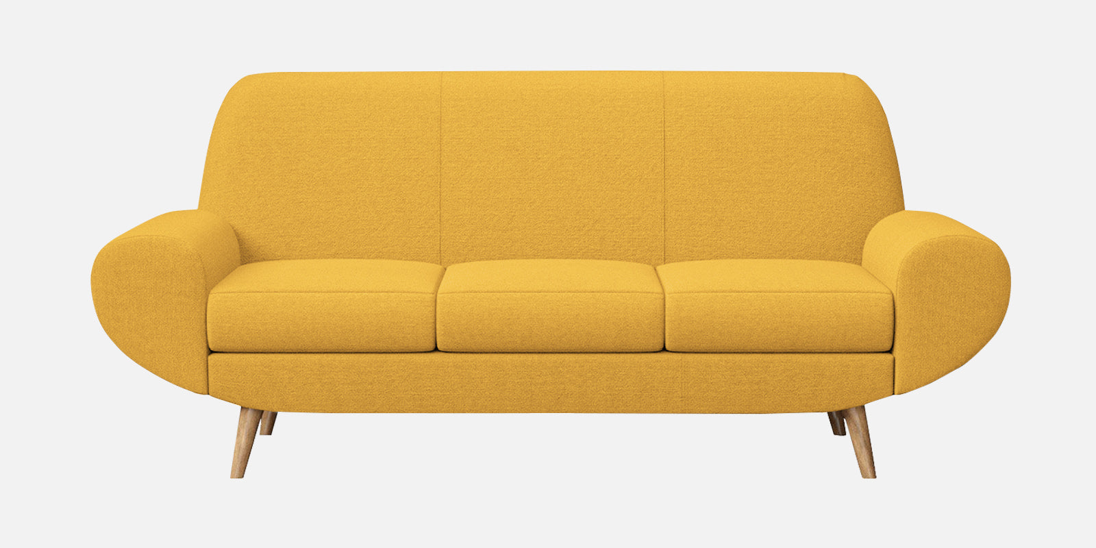 Jessy Fabric 3 Seater Sofa in Bold Yellow Colour