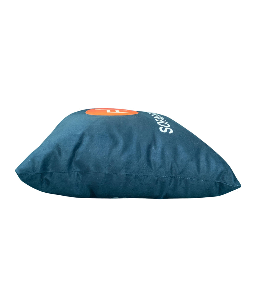 Febonic Velvet Fabric Geometric 14X14 Inches Cushion Covers Pack Of 2 In Dark Blue Colour - Febonic Living
