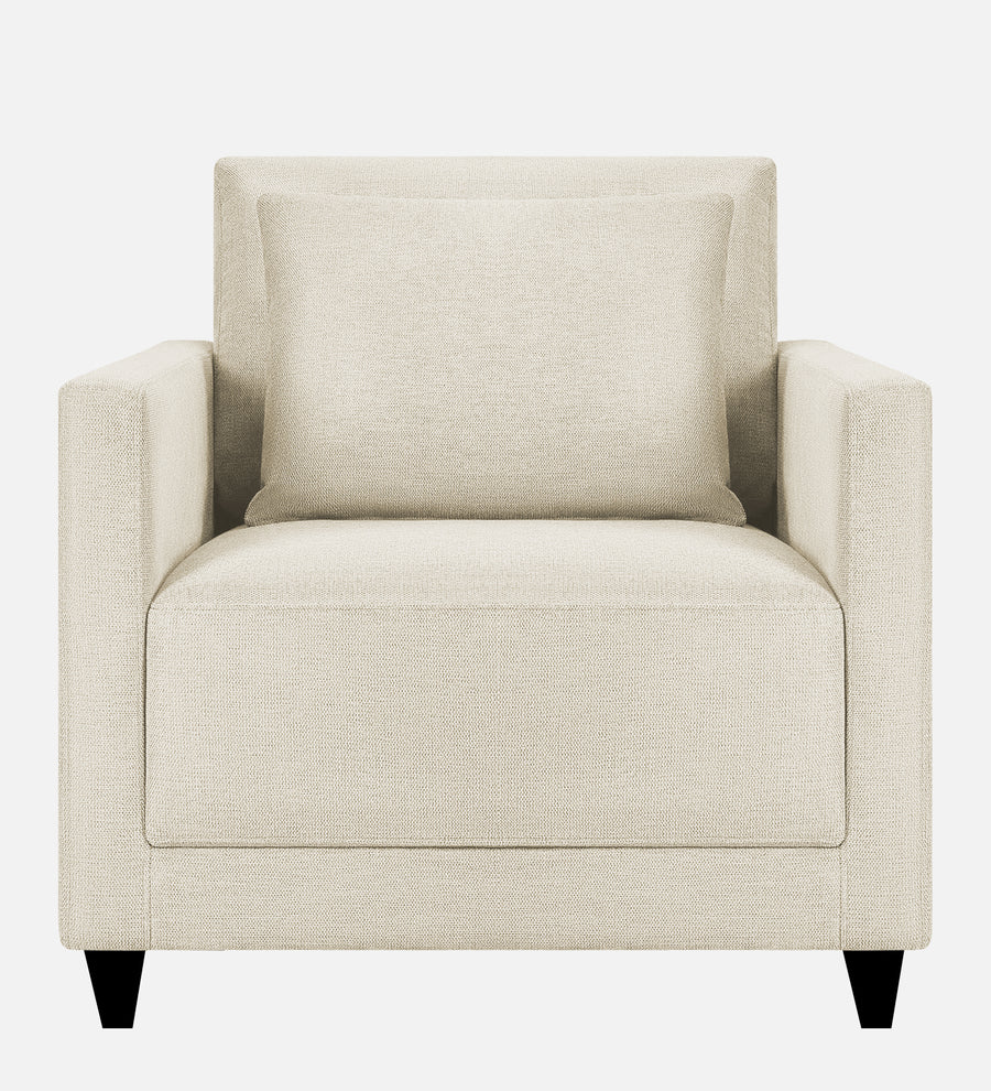 Kera Fabric 1 Seater Sofa In Ivory Cream Colour - Febonic Living