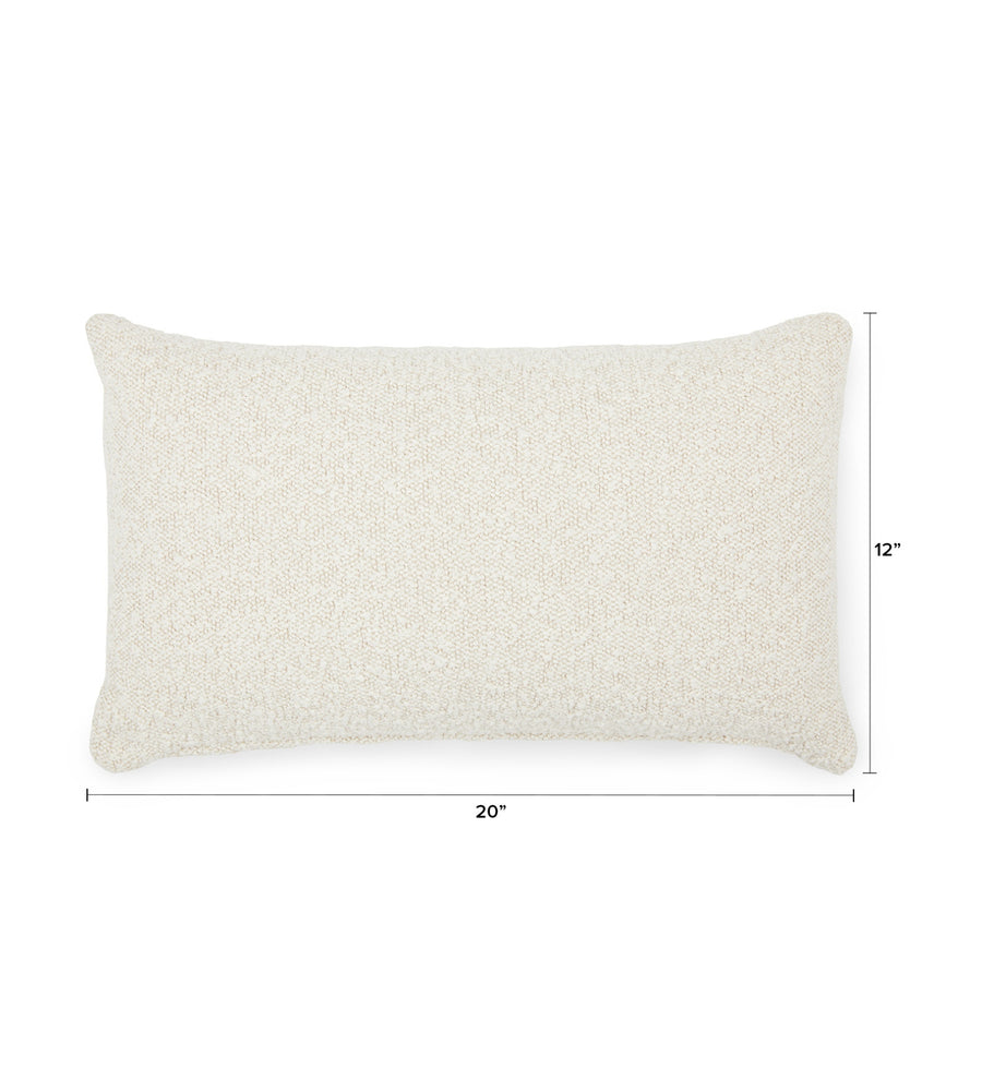 Gabi Boucle 20X12 Fiber Pillows In Shell White Colour Pack Of 2 - Febonic Living