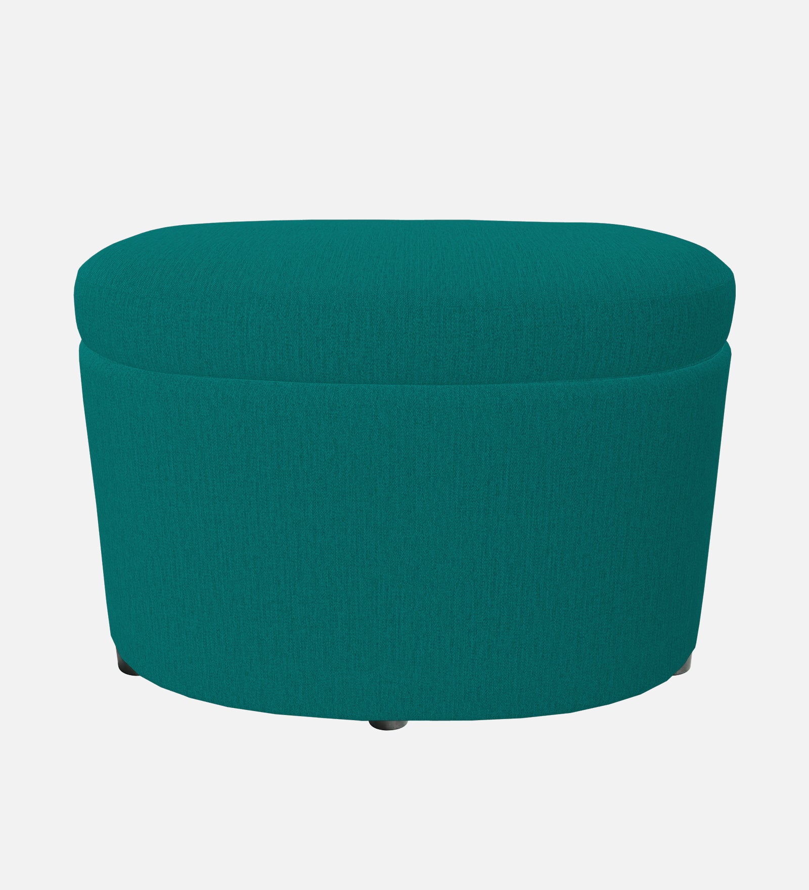 Ruggy Fabric Storage Ottoman in Sea Green Colour