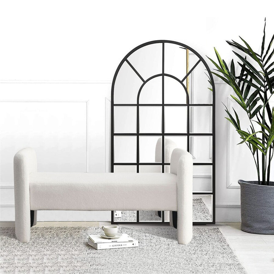 Havana Boucle 2 Seater Recamier In Shell White Colour - Febonic Living