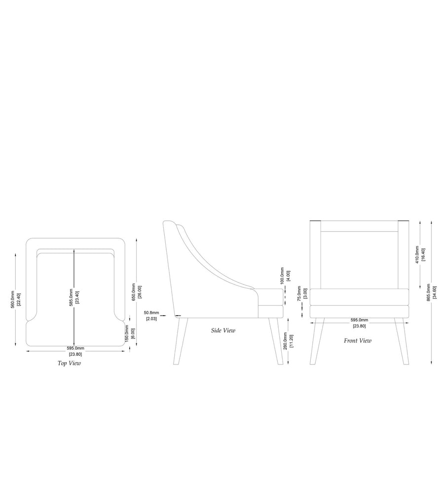 Moly Floral Print Fabric Accent Chair In Multi Colour - Febonic Living