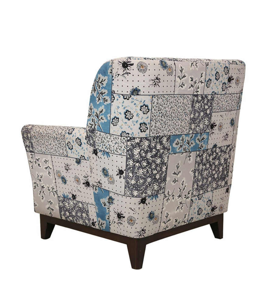 Bolton Floral Print Fabric Arm Chair In Multi Colour - Febonic Living