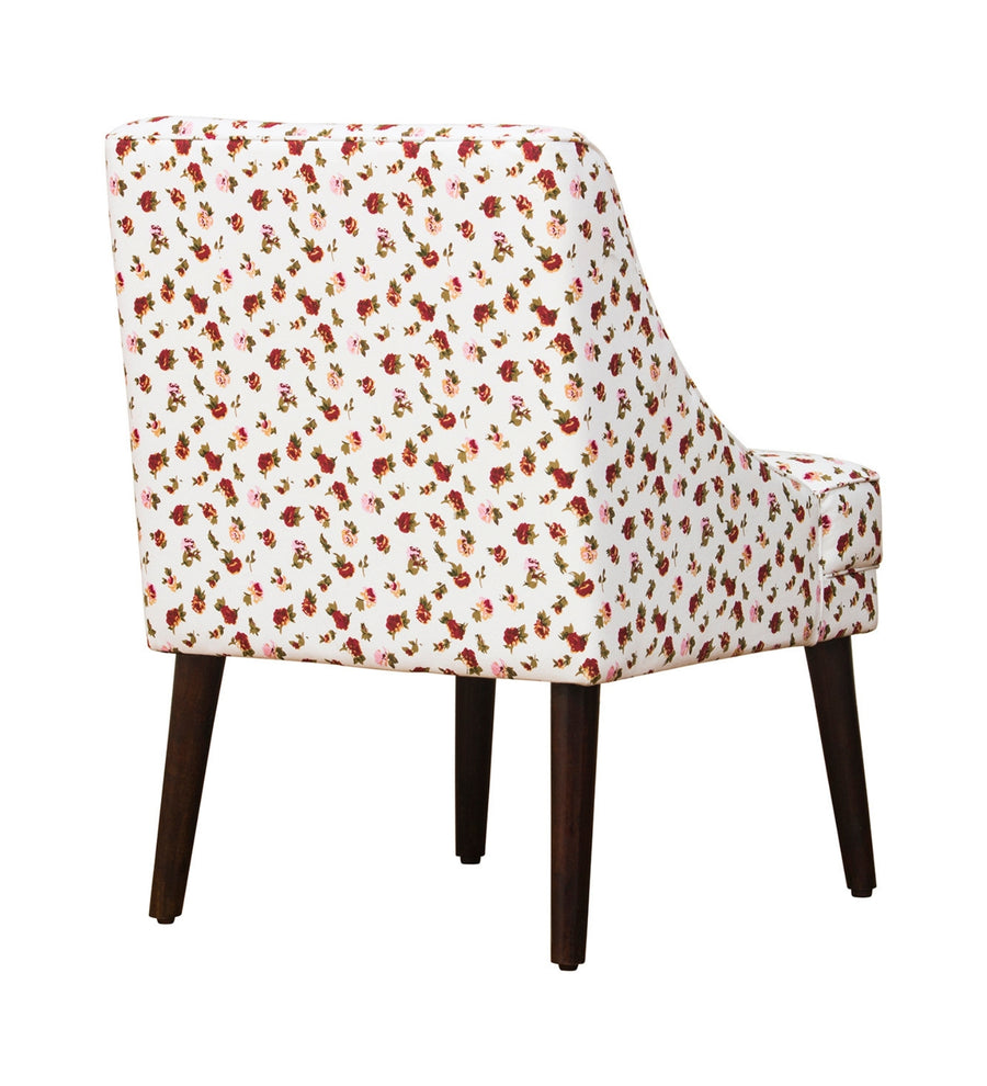 Moly Floral Print Fabric Accent Chair In Multi Colour - Febonic Living