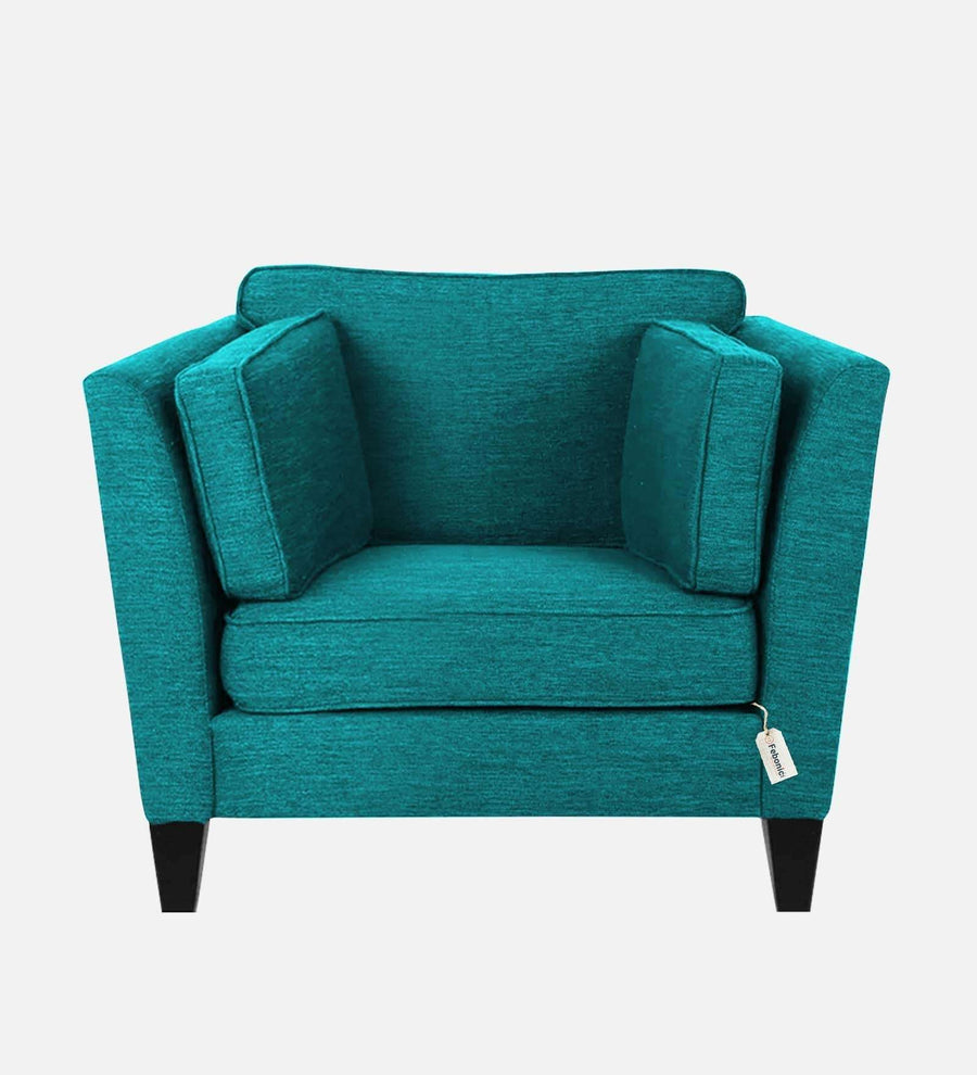 Nigar Fabric 1 Seater Sofa In Sea Green Colour - Febonic Living