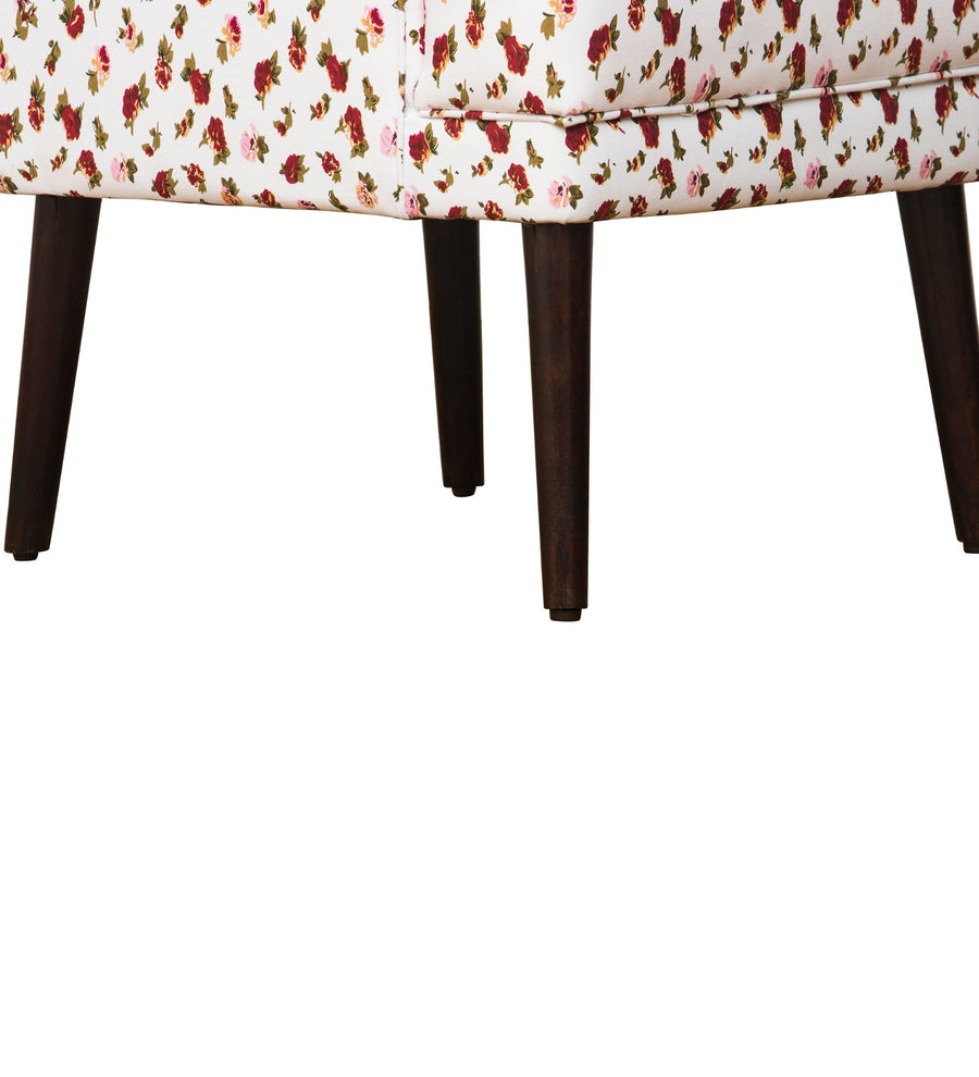 Moly Floral Print Fabric Accent Chair In Multi Colour - Febonic Living