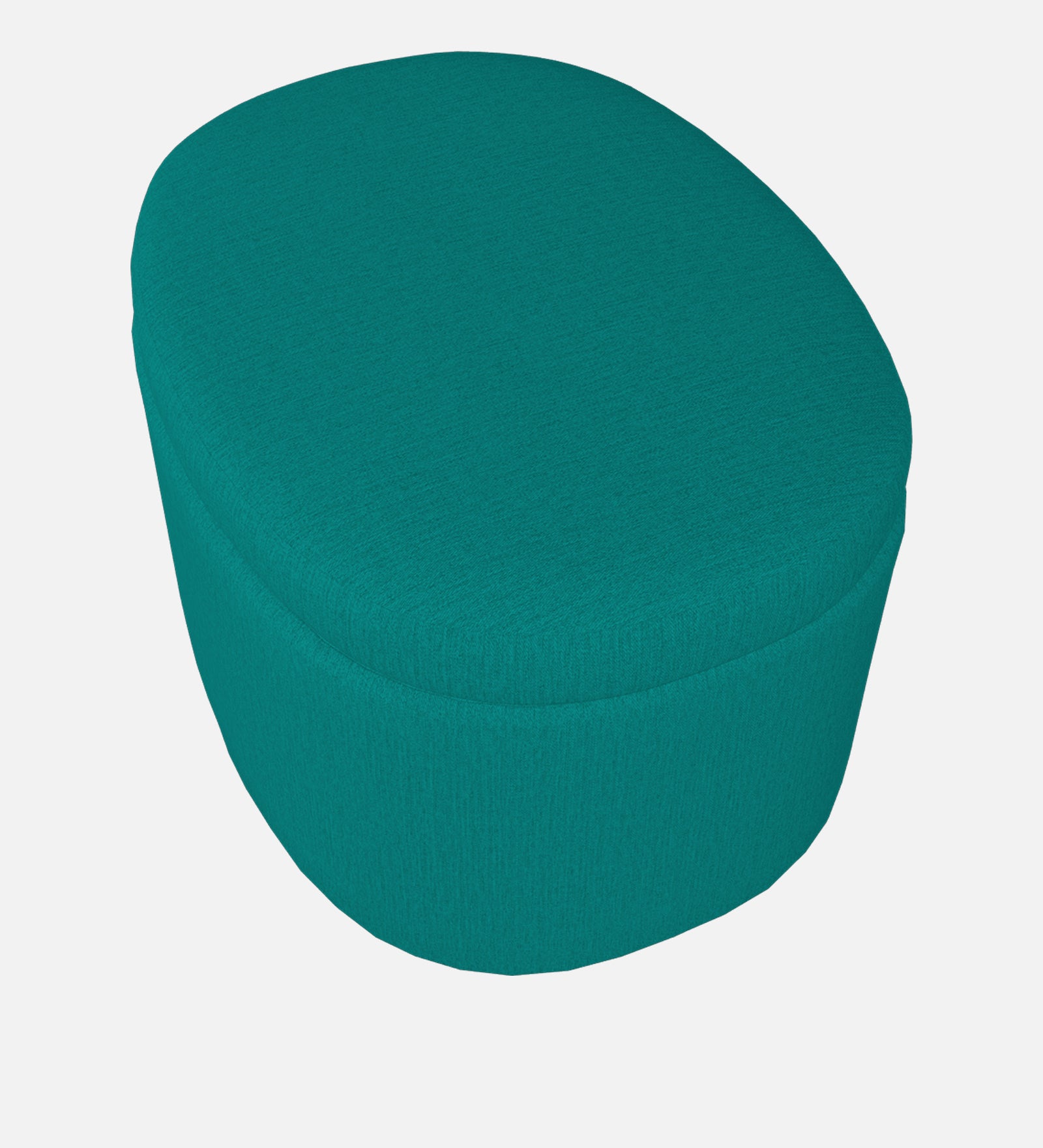 Ruggy Fabric Storage Ottoman in Sea Green Colour