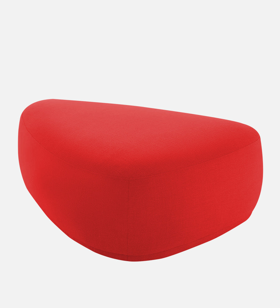 Nona Fabric Pouffe In Ruby Red Colour - Febonic Living