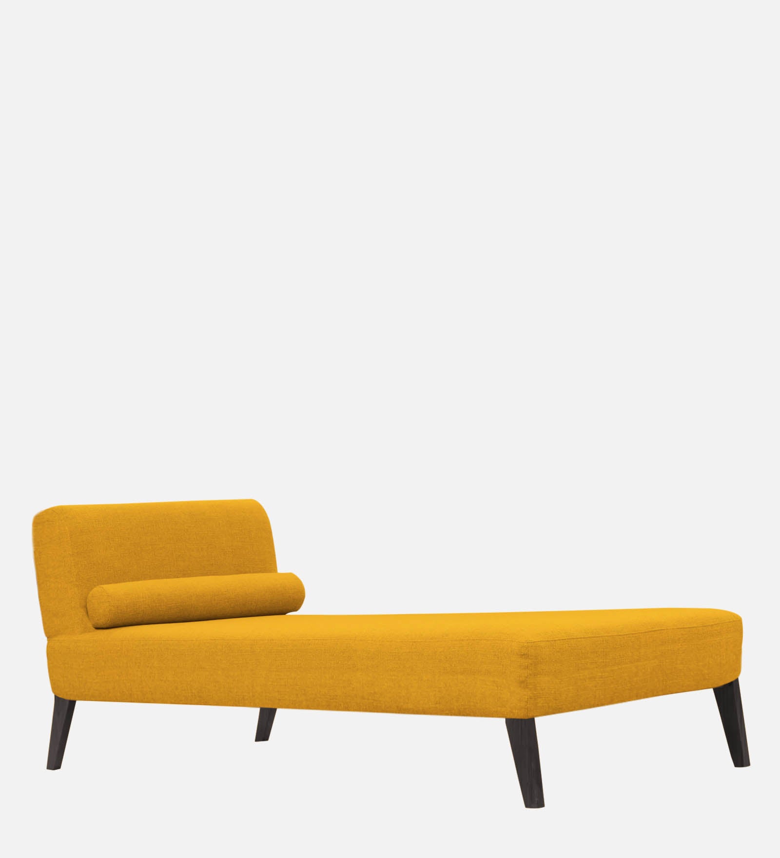 Noce Fabric Chaise Lounger In Bold Yellow Colour