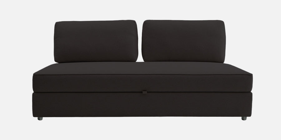 Vito Fabric Day Bed In Maba Grey Colour With Storage - Febonic Living