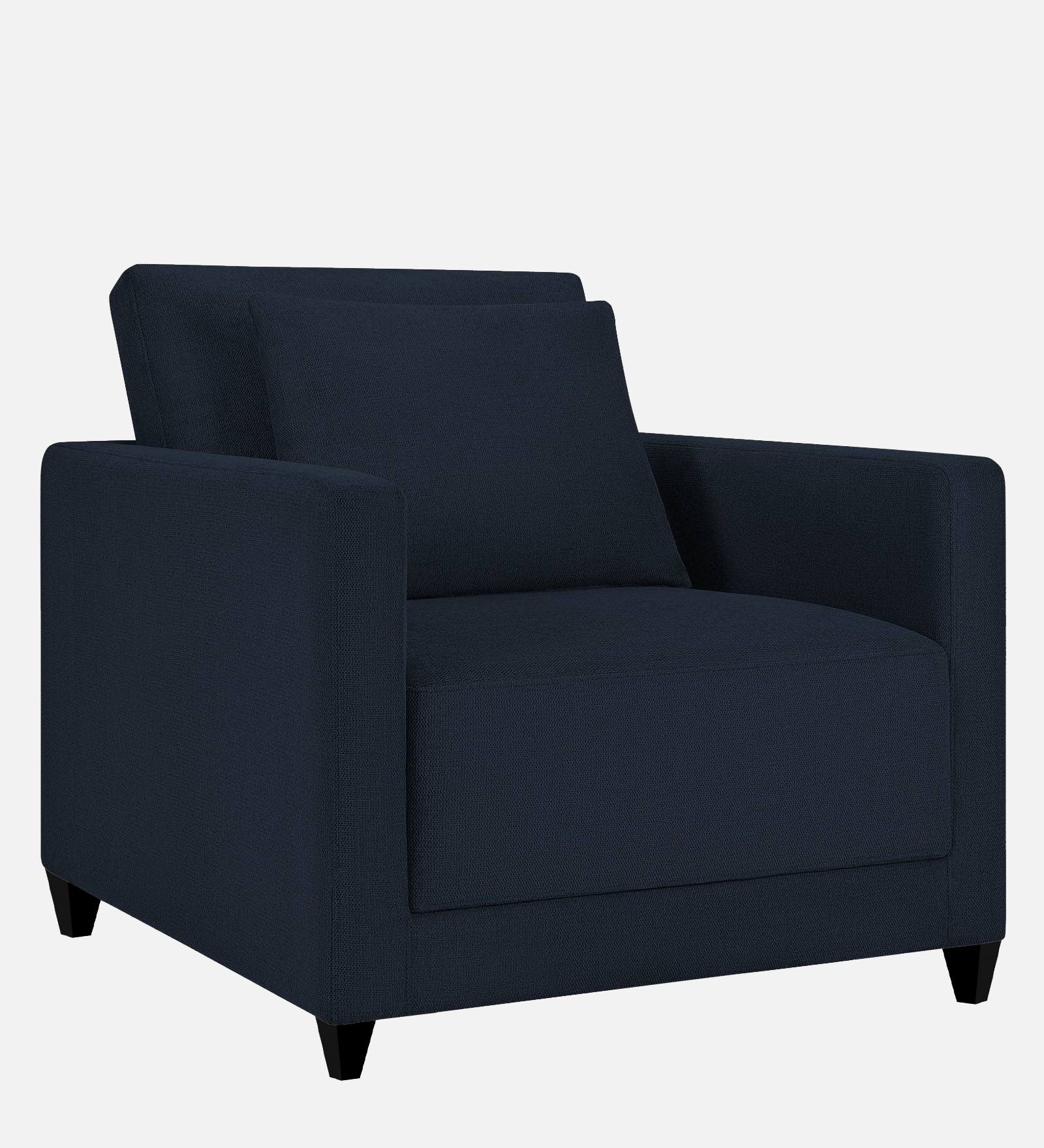 Kera Fabric 1 Seater Sofa in Denim Blue Colour