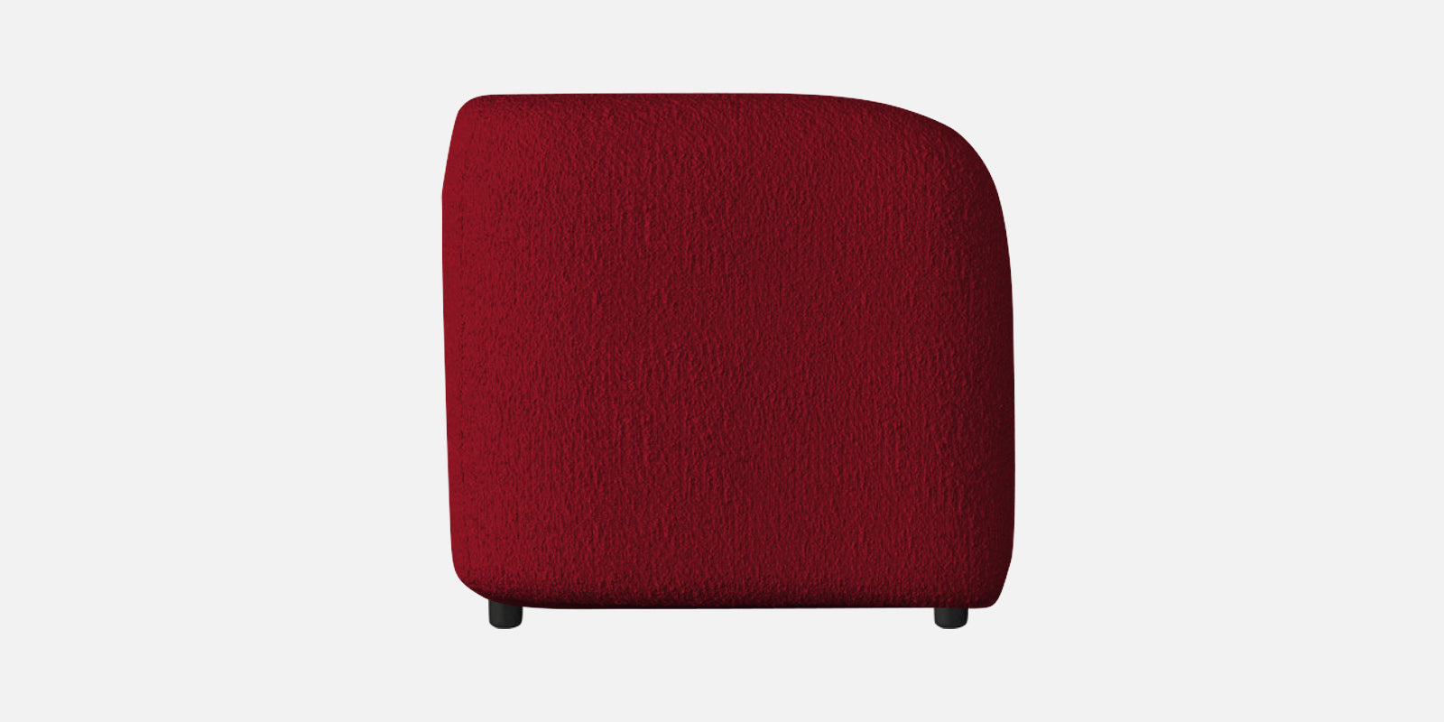 Corny Fur Fabric 2 Seater Sofa in Candy Red Colour