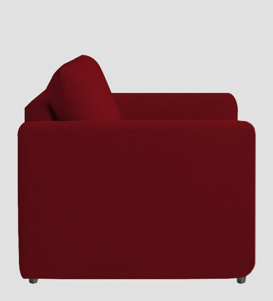 Jack Fabric 1 Seater Sofa In Ruby Red Colour - Febonic Living