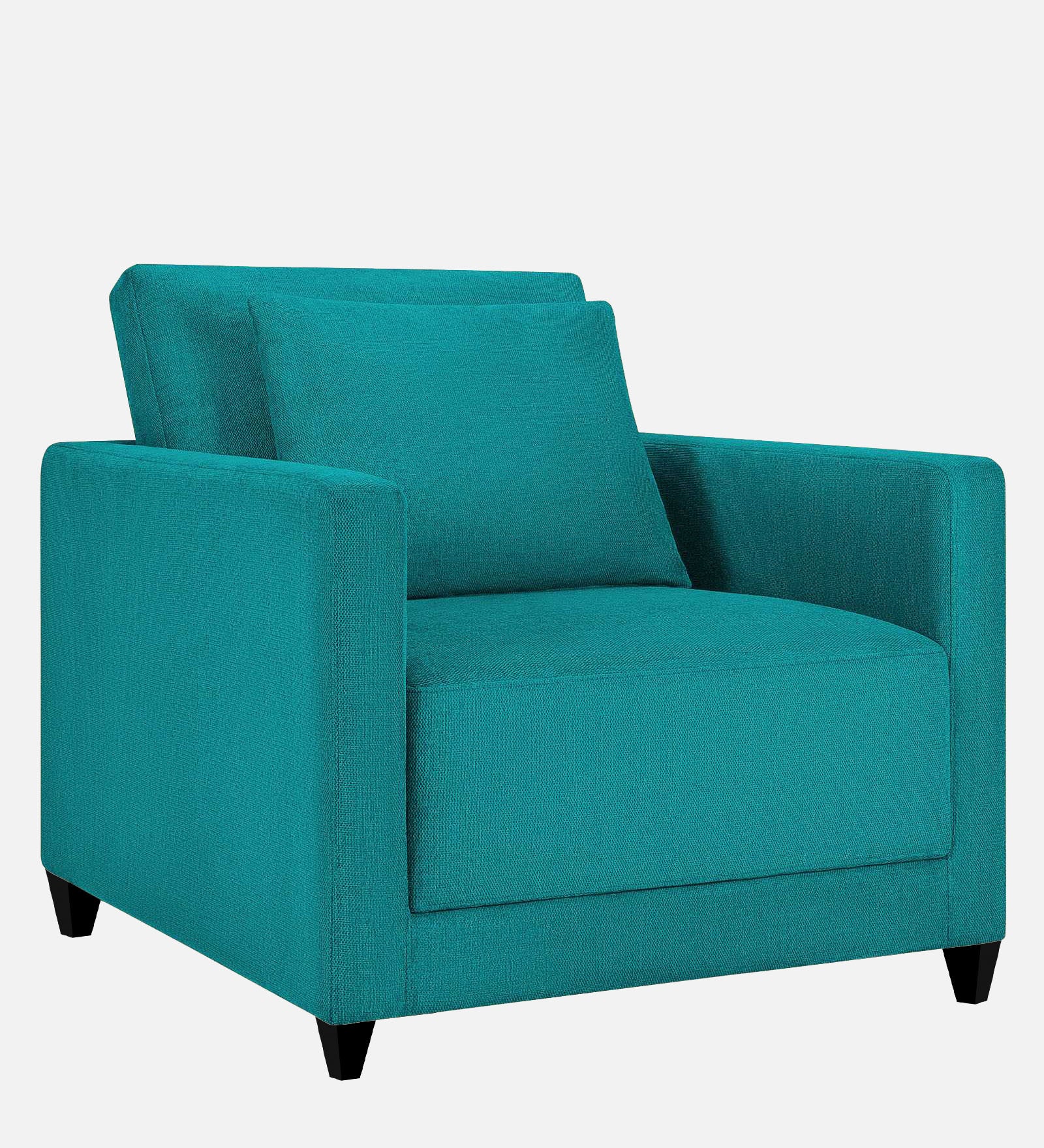 Kera Fabric 1 Seater Sofa in Sea green Colour