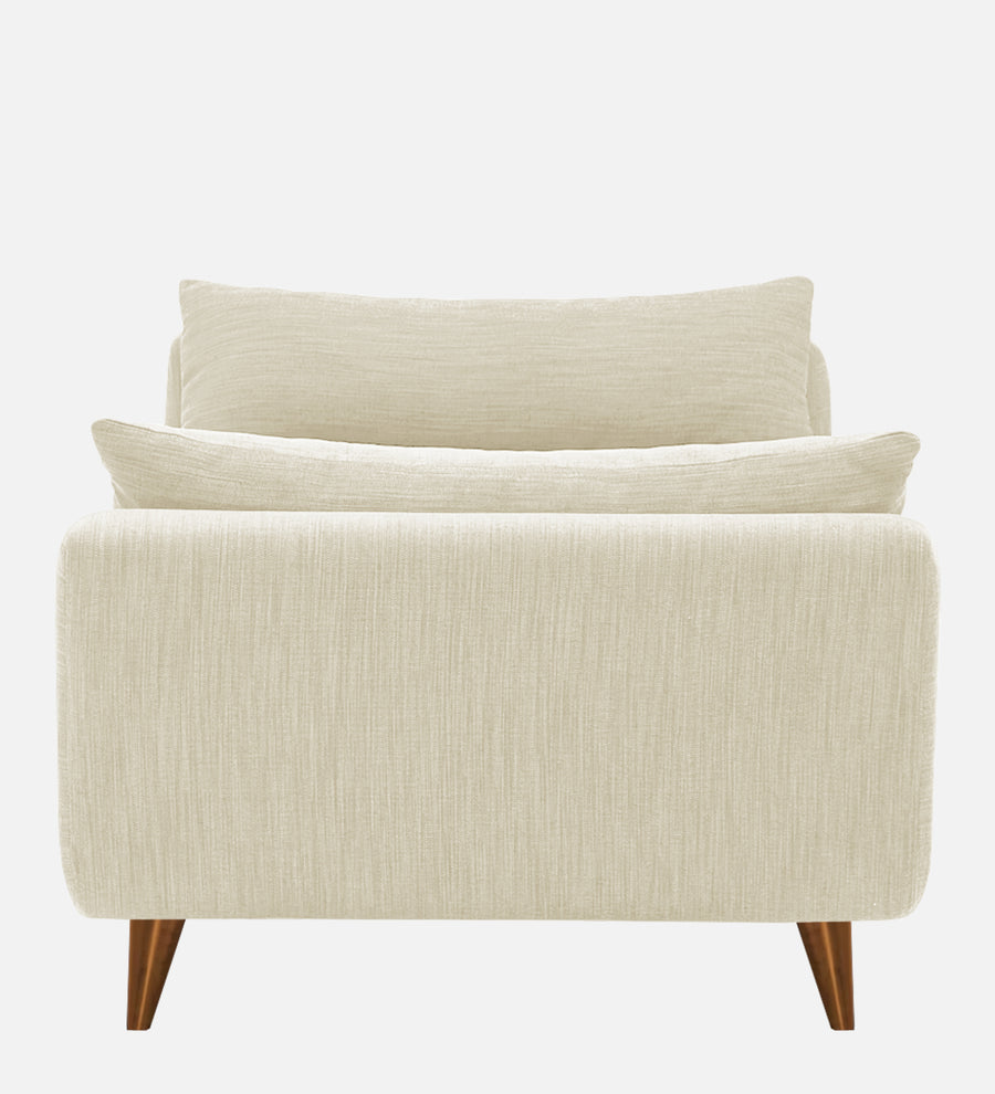Jasmin Fabric Chaise Lounger In Ivory Cream Colour - Febonic Living