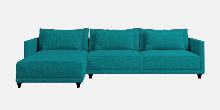 Kera Fabric Rhs Sectional Sofa 3 Lounger In Sea Green Colour - Febonic Living