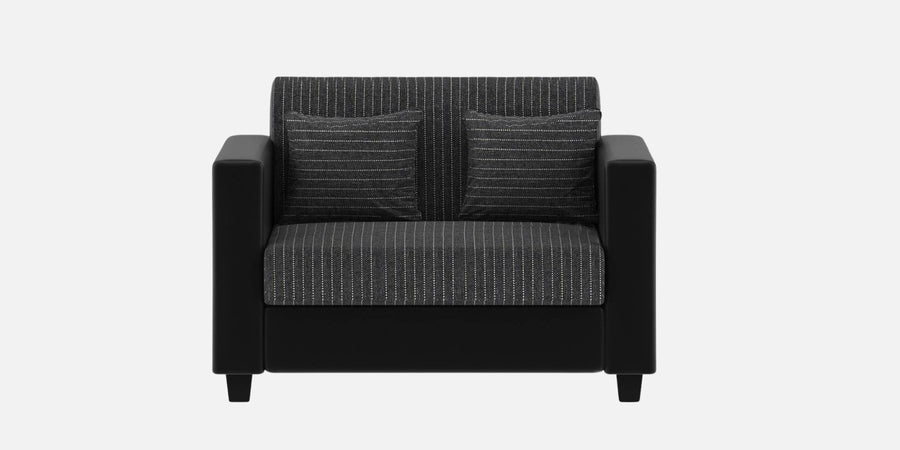 Baley Fabric 2 Seater Sofa In Lama Black Colour - Febonic Living