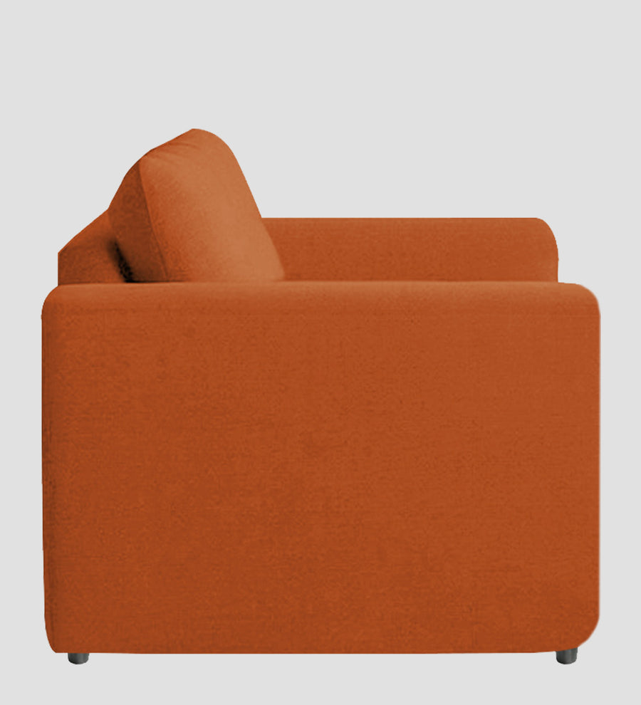 Jack Fabric 1 Seater Sofa In Vivid Orange Colour - Febonic Living