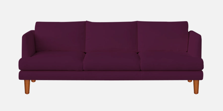 Sokun Fabric 3 Seater Sofa In Greek Purple Colour - Febonic Living
