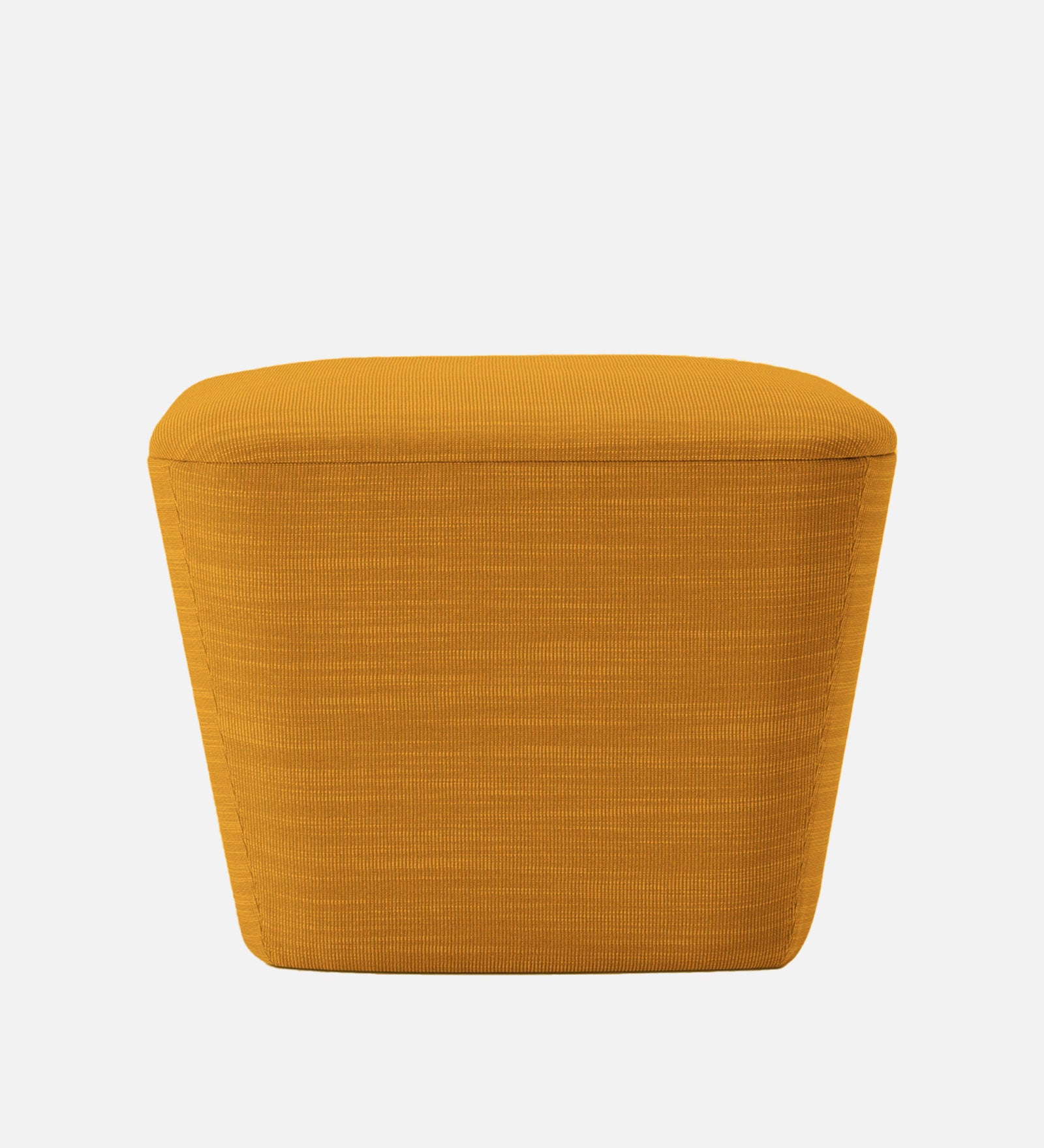 Mannu Fabric Pouffe In Bold Yellow Colour