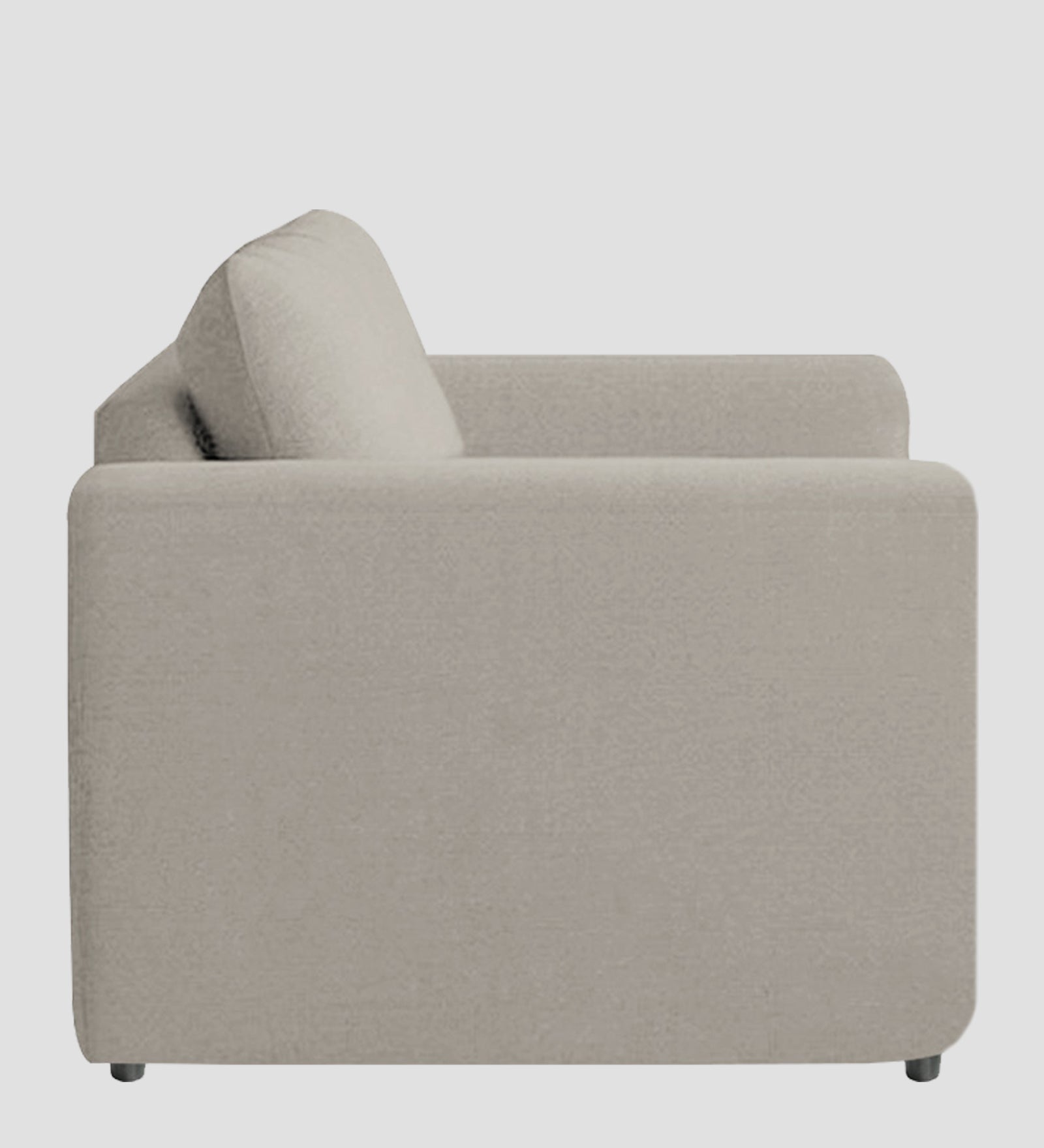Jack Fabric 1 Seater Sofa In  Ash Grey Colour - Febonic Living