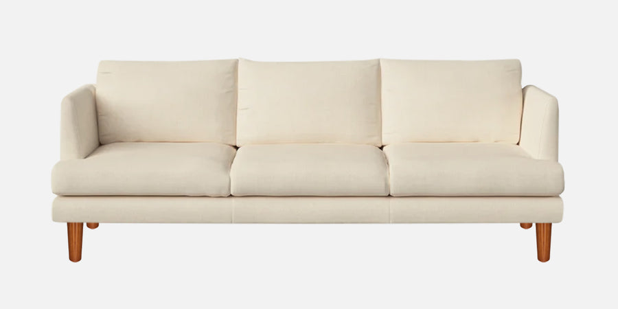 Sokun Fabric 3 Seater Sofa In Ivory Cream Colour - Febonic Living